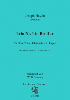 Joseph Haydn - Trio Nr. 1 in Bb-Dur  für Oboe/Flöte, Klarinette und Fagott